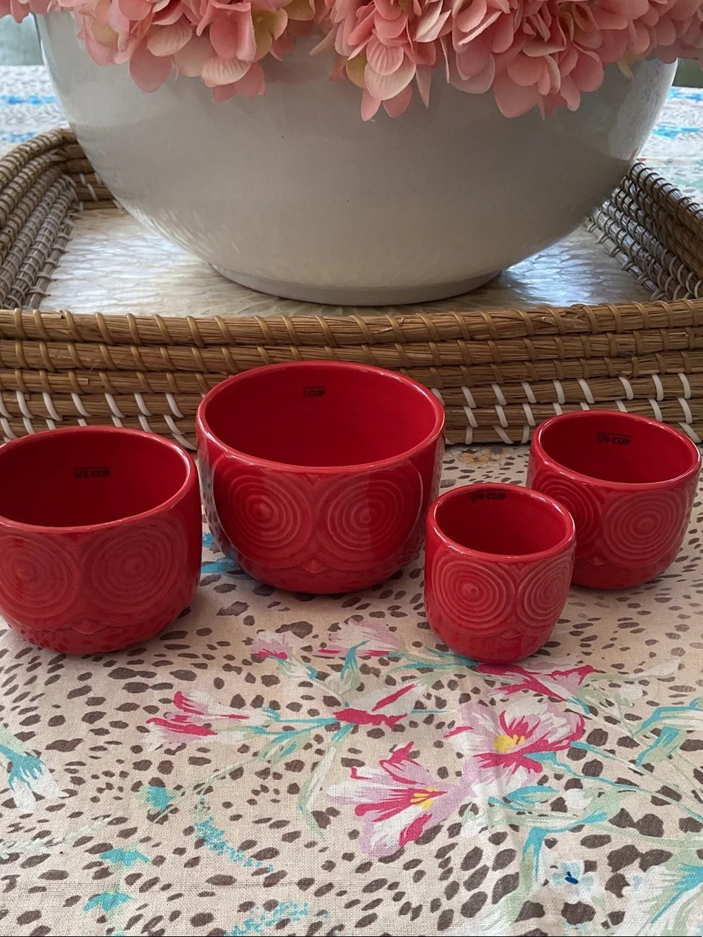 West Elm Red Owl Measuring Cups